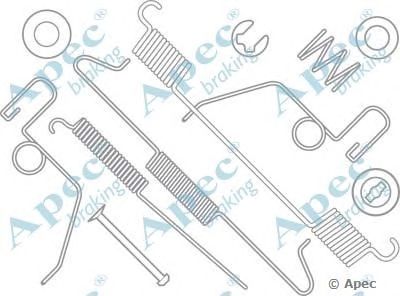 APEC BRAKING kit863 -  Комплектующие, тормозная колодка